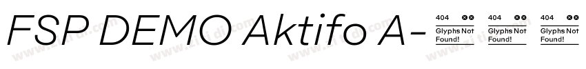 FSP DEMO Aktifo A字体转换 FSP DEMO Aktifo A字体转换